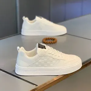 New Design Mens White Sneakers - Wear-Resistant Casual Sports Shoes - Versatile Fashionable Footwear for All Occasions