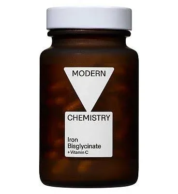 Modern Chemistry Iron Bisglycinate 20 Mg + Vitamin C Capsules 60S