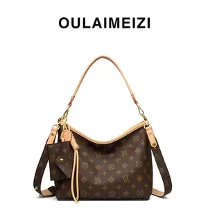 OULAIMEIZI Large Capacity Tote Bag for Women - Classic Printed Retro Casual Underarm Designer Bag
