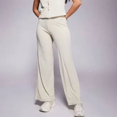 ASOS Design Ribbed Wide Leg Pants