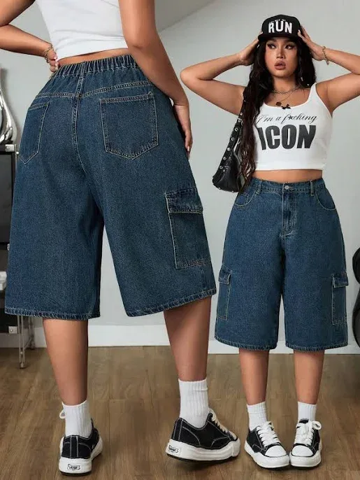 Loose Straight Utility Cargo Pants with Big Pockets