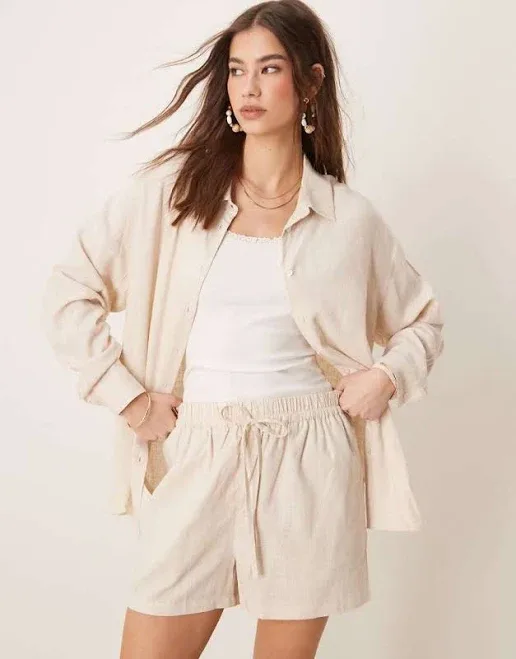 ASOS Oversized Linen Look Shirt