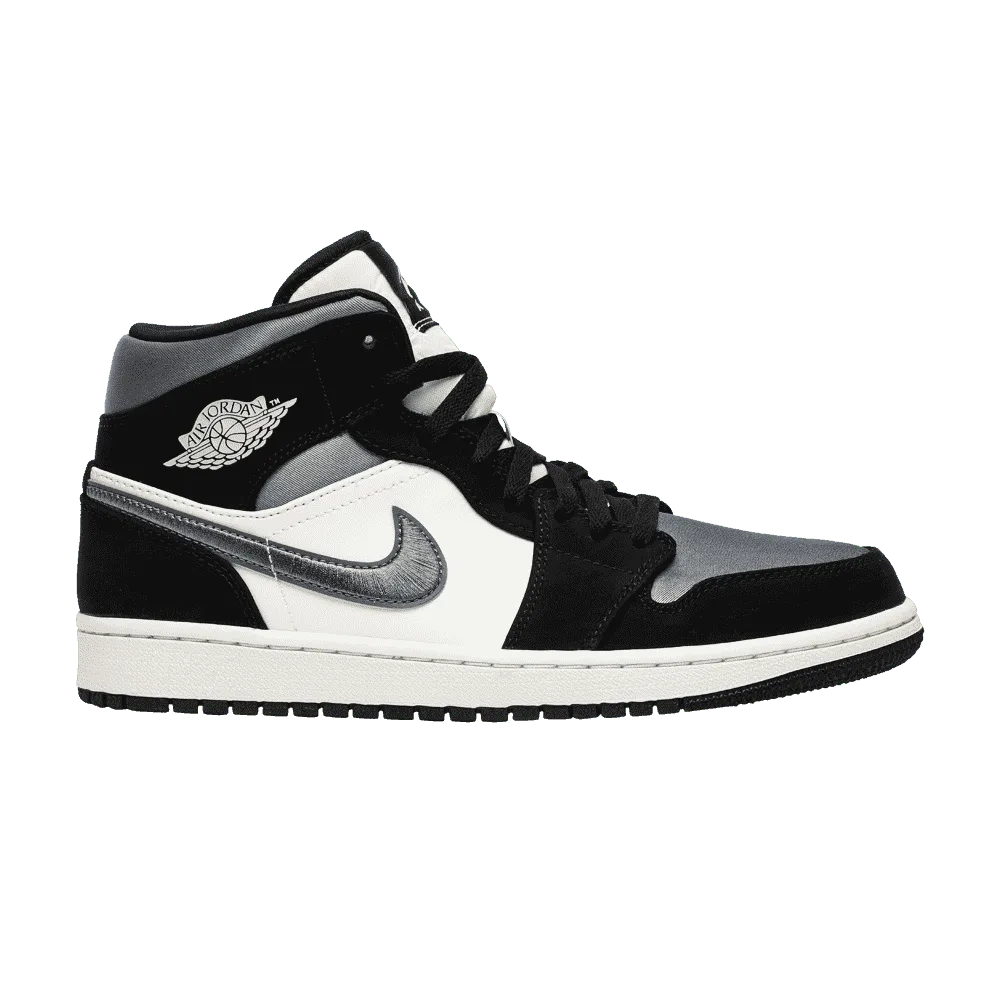 Air Jordan 1 Mid Satin Grey Toe