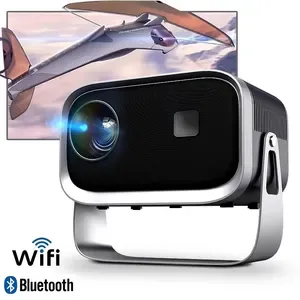 AUN A003 Mini LCD Projector - 2000 Lumens Brightness, 1000:1-2000:1 Contrast Ratio, HDMI & Bluetooth Connectivity, Cube