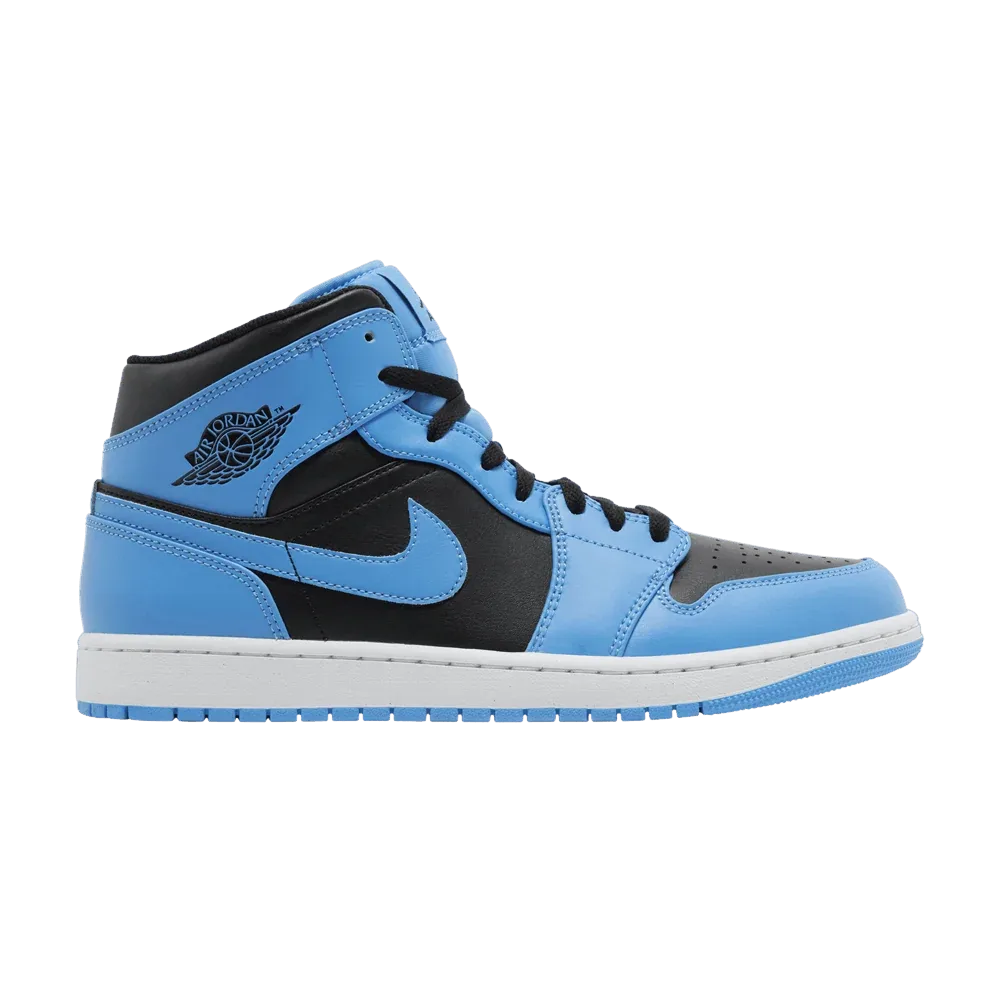 Air Jordan 1 Mid University Blue Black