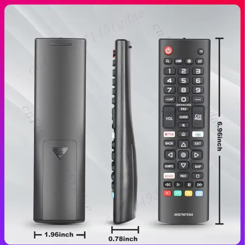 New AKB75675304 TV remote control replacement, suitable for LG smart TVs LCD LED 4K UHD-all