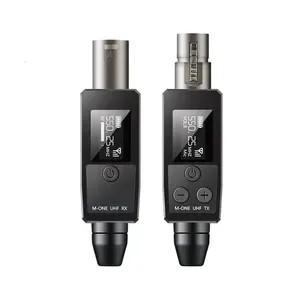 Other Electronics VK38 UHF Wireless Microphone System - XLR Transmitter and Receiver Adapter for Dynamic Guitar Transmis