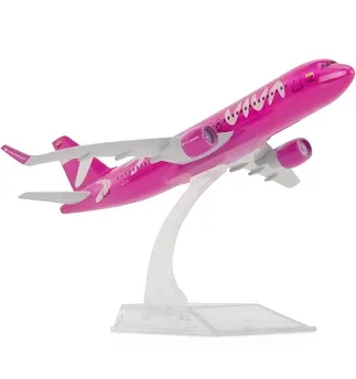 BluWinds 1/400 Columbia A320 Go Pink Airplane Model Diecast Airplanes Model Aircraft Metal Alloy Model For Collection an