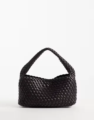 Sui Ava woven mini purse in brown