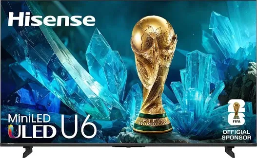 Hisense Class U6 Series MiniLED QLED UHD 4K HDR Smart Fire TV