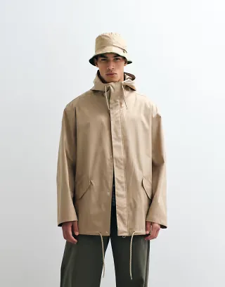 ASOS DESIGN stormMAX™ waterproof parka in stone