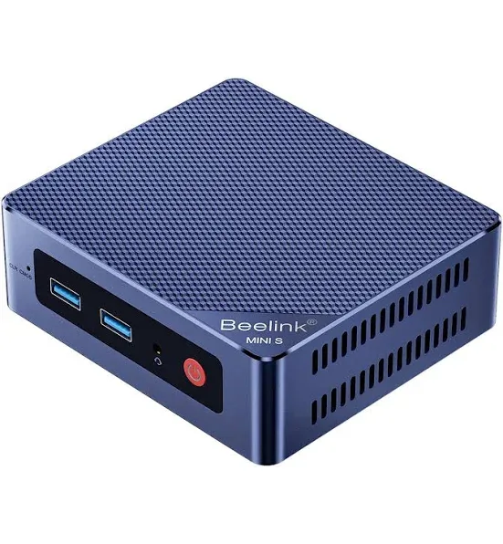 Beelink MINI S12 Mini PC, 12th Gen Intel Alder Lake-N95 Processor (up to 3.4GHz) Mini Computer, 12GB LPDDR5 480GB SSD Of