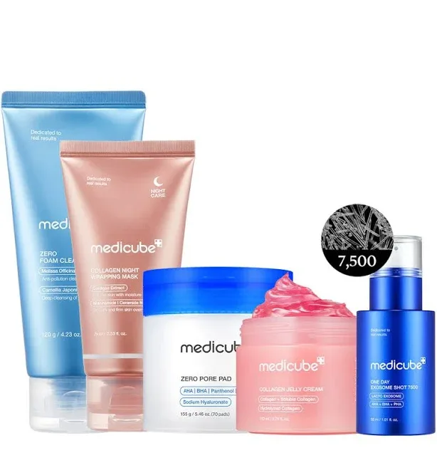 Affordable Glass Glow 7-Day Skincare Set Collagen Jelly Cream