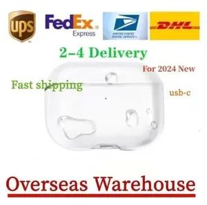 US Stock For 2026 New pods pro 3 4rd 2nd Air Max USB C generation case Headphone Accessories Solid TPU Protective Earpho