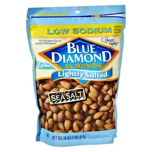 Blue Diamond Low Sodium Lightly Salted Almonds