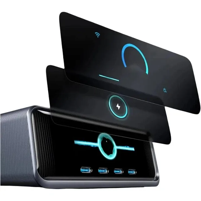 Anker Prime Charger, 250W / 200W GaN Prime USB C Charging Station, Ultra-Fast 6-Port, 2.26" LCD