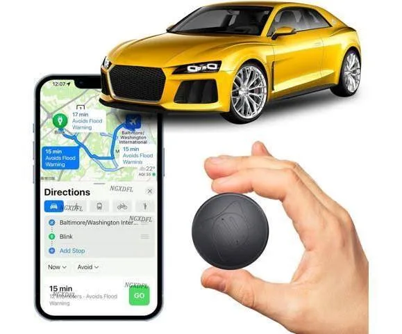 Vehicle Mini GPS Tracker - Magnetic Real-Time GPS Tracker, No Monthly Fee, Full U.S. Coverage, Hidden Car Locator Tracki