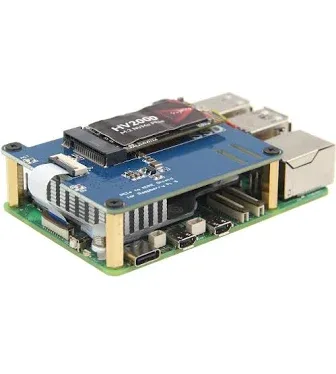Geekworm M300 PCIe to M.2 Key-M NVMe SSD Shield TOP for Raspberry Pi