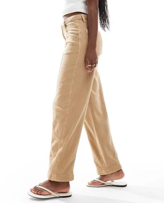 ASOS DESIGN laundered seamed barrel pants
