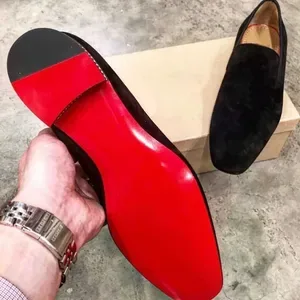 New In Shoes for Men Loafers Flock Solid Slip-On Party Men Dress Shoes Size 38-48 Free Shipping Men Shoes Z251227