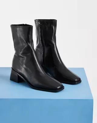 Tony Bianco Remi mid ankle boots in black leather