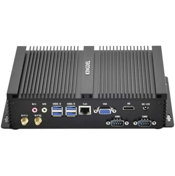 KINGDEL Mini Desktop Computer Fanless Mini PC with i7 11th Gen. CPU 16GB RAM