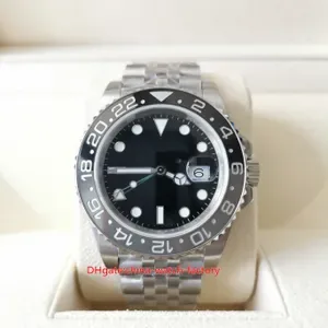 BP Factory V2 Men's Mechanical Automatic Watch - 40mm GMT Ceramic Bezel - Waterproof Wristwatch BP2813 GRNR-0003