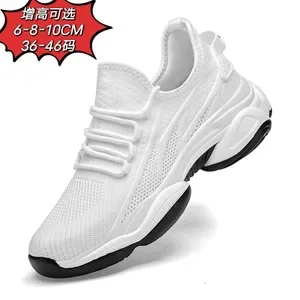 Men's Height Increasing Sneakers 8cm Hidden Lift, Breathable Mesh Casual Running Shoes with Soft Sole - Elevator Sports