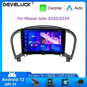 Android Auto Radio for Nissan Juke (2010-2014) - 2 Din Car Stereo with GPS, Carplay, 48 EQ, Android 12 Multimedia Naviga
