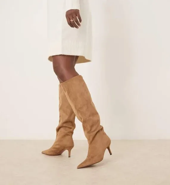 ASOS Cydney Slouch Pull-On Knee Boots