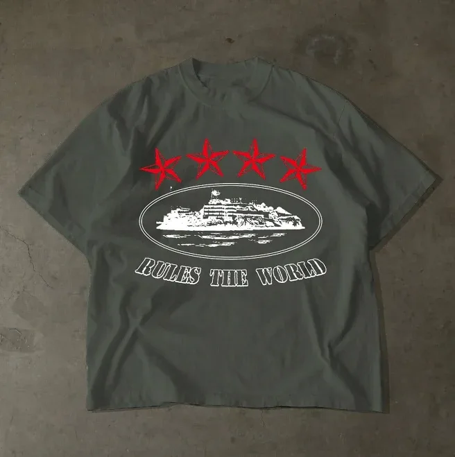 Men's Oversized Hip Hop Graphic T-Shirt