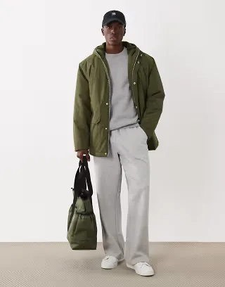 ASOS DESIGN parka in green