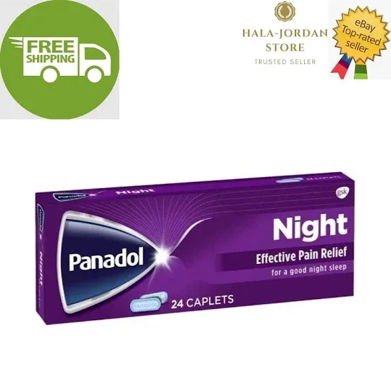Panadol Night Provides Night Time Relief Headaches 24 Tablets