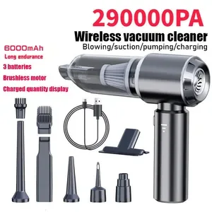 Car Vacuum Cleaner High Power Portable Handheld Wireless Brushless Motor Cleaning Machine Powerful Air Duster for Home A