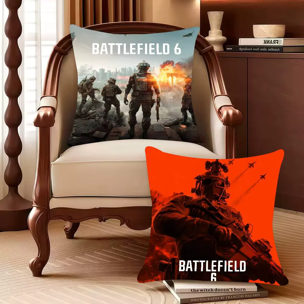 Game B-Battlefield 6 Hot Pillow Case Decor Protective Covers Comfortable soft for Sofa Living Room Home office
