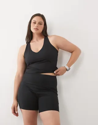 4505 Curve active waist snatching high rise 5" legging shorts in black