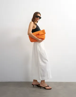Topshop a-line culottes in ecru