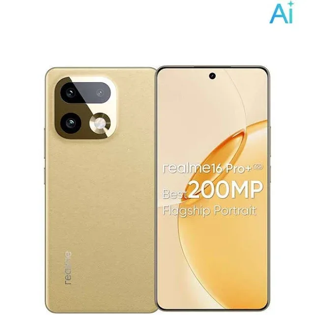 realme 16 Pro+ 5G Dual SIM 12GB RAM 512GB Master Gold - International Version