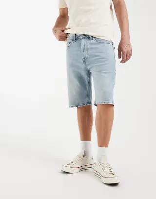 Tommy Jeans otis denim shorts in light blue wash