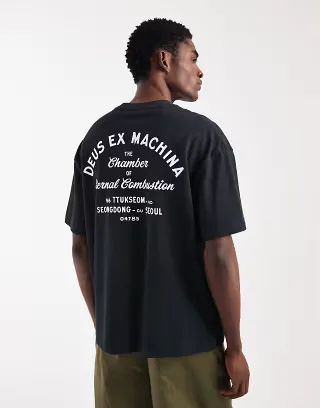 Deus Ex Machina Seoul Sign T-shirt in black