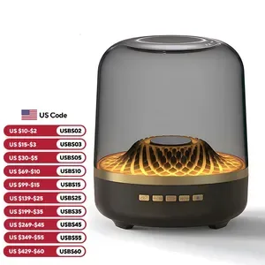 5th Glass Bluetooth Speakers - Wireless Subwoofer with Colorful LED, High Volume Smart Home and Computer Desk Audio
