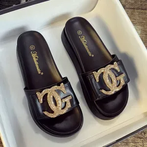 2026 Genuine Leather Womens Sandals - Casual Thick Platform Beach Shoes - Trendy INS Style Summer Slippers