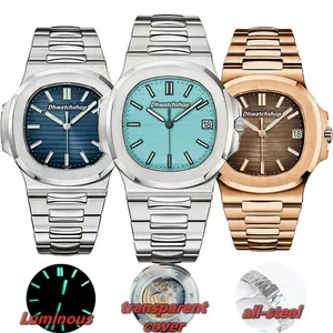 5A Mens 40mm Automatic Mechanical Watches - Sapphire Crystal, 100M Waterproof, Luminous Full Stainless Steel Sports Watc