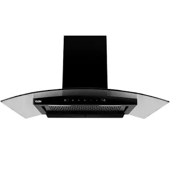 Glen 6060 BL AC Auto Clean Curved Glass Filterless Kitchen Chimney