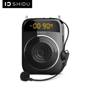 SHIDU Portable Voice Amplifier: 15W Bluetooth Speaker Microphone for Teachers, Coaches, Instructors (S298)