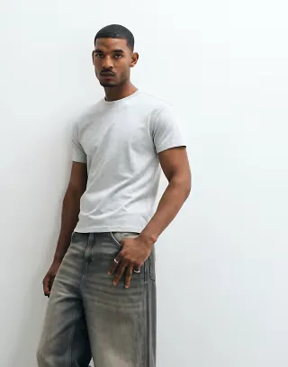 Cotton On slim fit t-shirt in heather gray