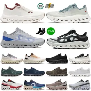 Cloudds Running Shoes Men Women - Outdoor Shock Absorption Sports Sneakers - Black White Pink Grey Blue - EU 36-45