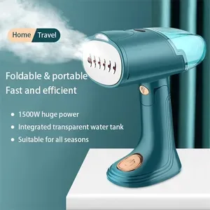 Mini Portable Handheld Garment Steamer - 128 ml Foldable Travel Clothes Steamer, Compact Hand Steamer for Wrinkle Remova