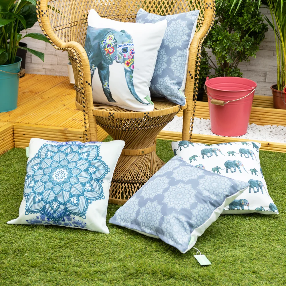 Water-Resistant Decorative Scatter Cushion Covers Outdoor Printed Cushion Cover