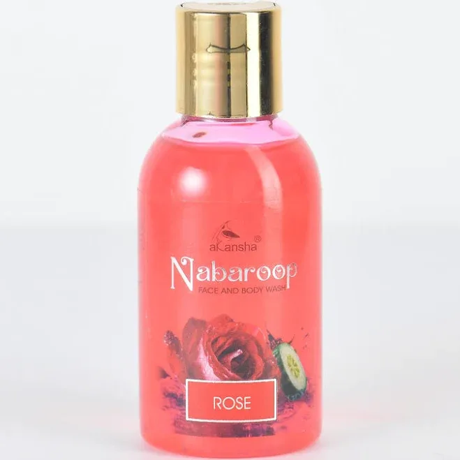 AKANSHA Nabaroop Men's & Women's Ayurvedic Natural Face and Body Wash- 100ml (Rose and Cucumber)